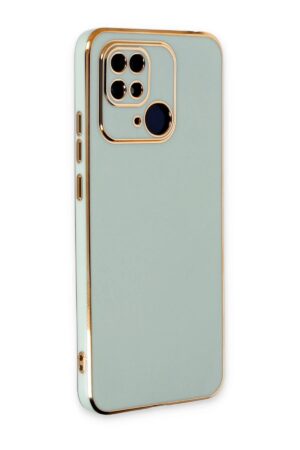 Xiaomi Redmi 10C Kılıf Volet Silikon - Açık Yeşil-(5796)