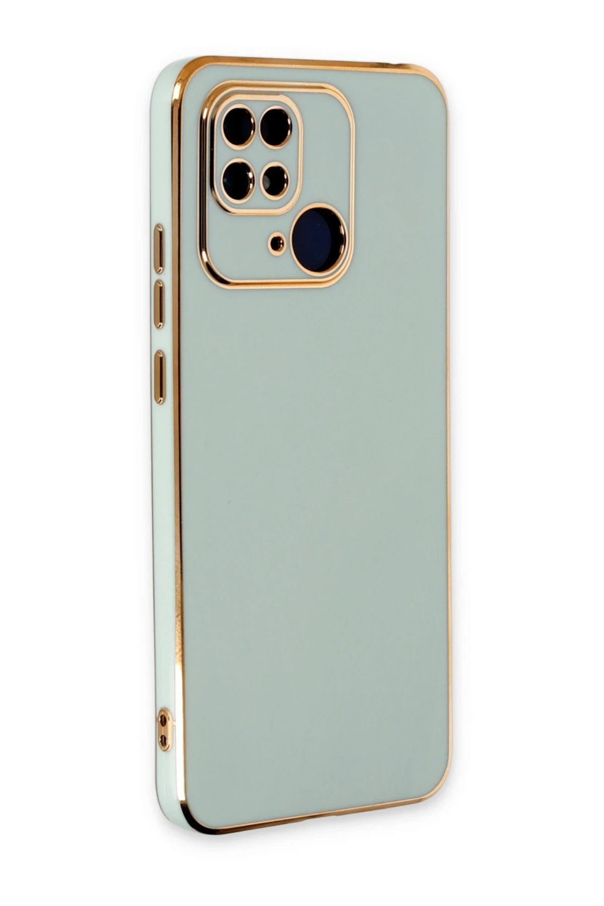 Xiaomi Redmi 10C Kılıf Volet Silikon - Açık Yeşil-(5796)