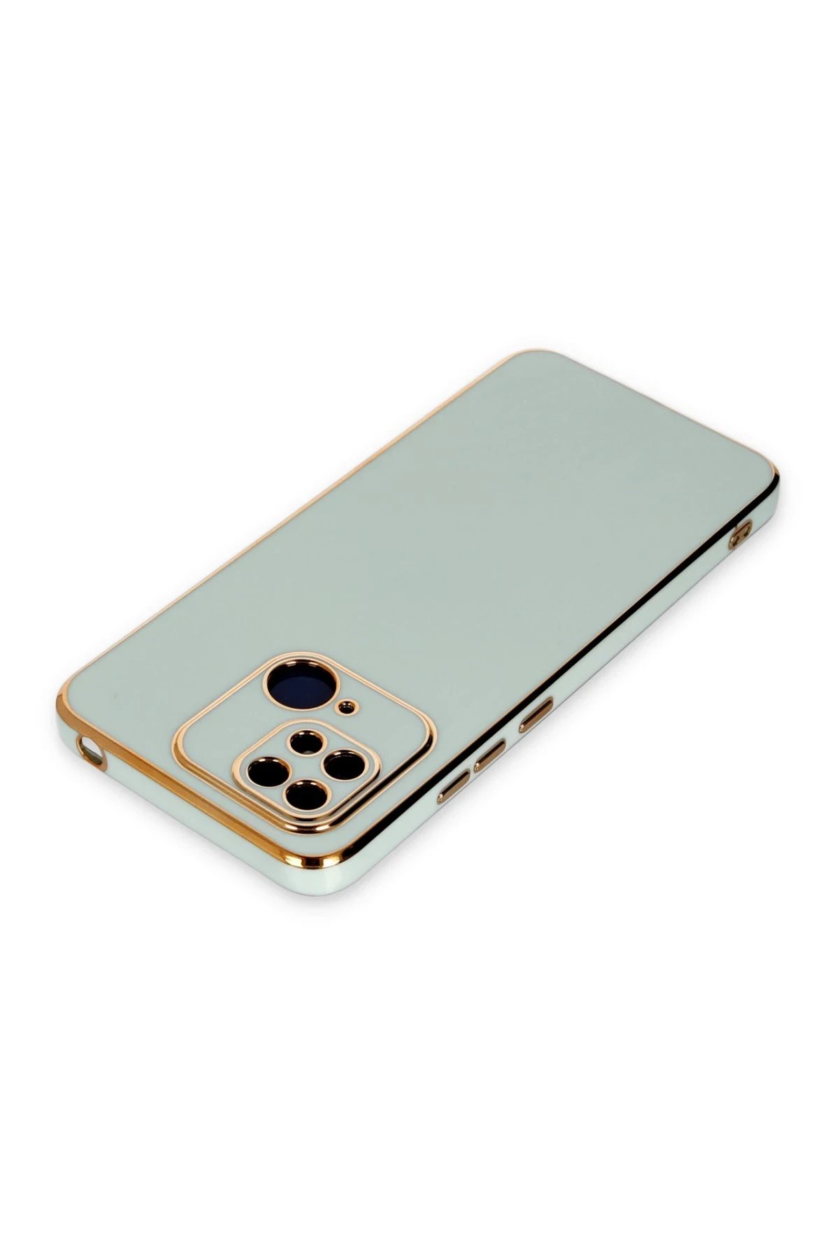 Xiaomi Redmi 10C Kılıf Volet Silikon - Açık Yeşil-(5796) - Görsel 3