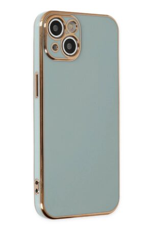 iPhone 13 Kılıf Volet Silikon - Açık Yeşil-(5796)