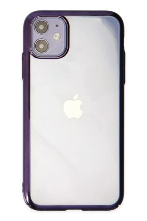 iPhone 12 Kılıf Element Silikon - Mor-(5796)