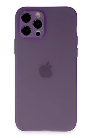 iPhone 12 Pro Kılıf Puma Silikon - Koyu Mor-(5796)