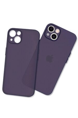 iPhone 13 Mini Kılıf Puma Silikon - Koyu Mor-(5796)