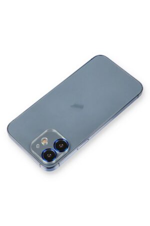 iPhone 12 Metal Kamera Lens Koruma Cam - Mavi-(5796)