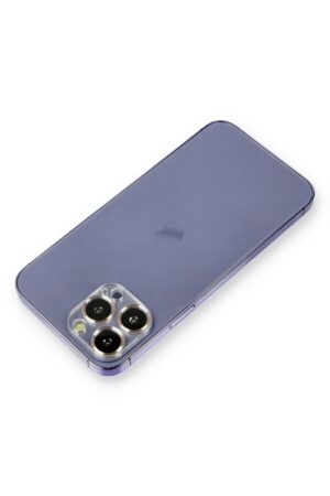 iPhone 12 Pro Max Metal Kamera Lens Koruma Cam - Gold-(5796)