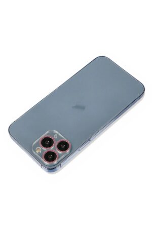 iPhone 11 Pro Shine Kamera Lens Koruma Cam - Pembe-(5796)