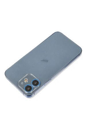 iPhone 12 Shine Kamera Lens Koruma Cam - Mavi-(5796)