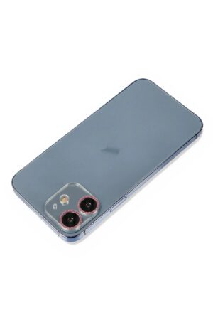iPhone 12 Mini Shine Kamera Lens Koruma Cam - Pembe-(5796)