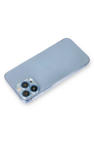 iPhone 12 Pro Shine Kamera Lens Koruma Cam - Mavi-(5796)
