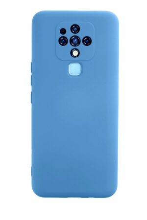 Tecno Camon 16 Kılıf Nano içi Kadife Silikon - Mavi-(5796)