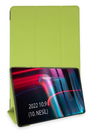 iPad 2022 10.9 (10.nesil) Kılıf Tablet Smart Kılıf - Açık Yeşil-(5796)