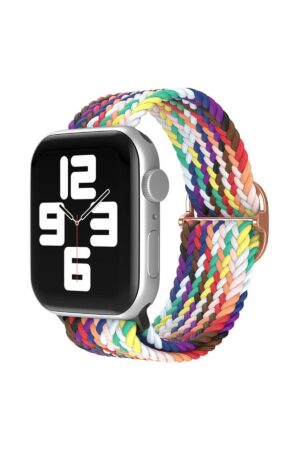 Apple Watch 42mm Star Kordon - Gökkuşağı 2-(5796)