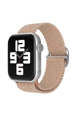 Apple Watch 42mm Star Kordon - Benekli Pudra-(5796)