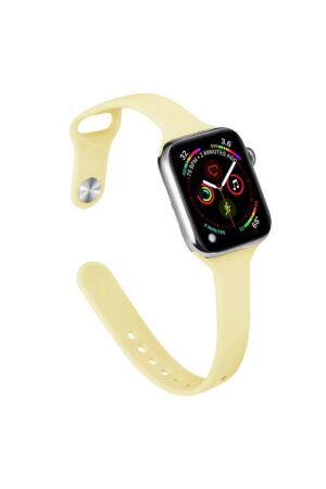 Apple Watch 42mm Klasik Kordon - Sarı-(5796)