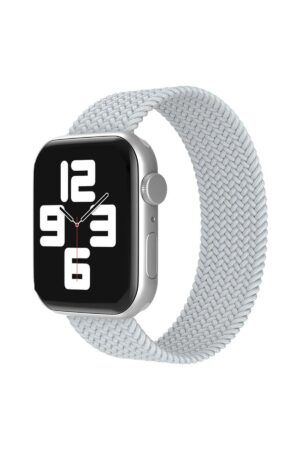 Apple Watch 38mm Ayarlı Solo Silikon Kordon - Beyaz-(5796)
