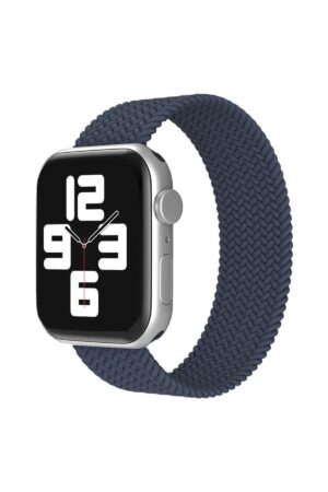 Apple Watch 38mm Ayarlı Solo Silikon Kordon - Lacivert-(5796)