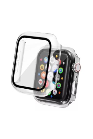 Apple Watch 42mm Camlı Kasa Ekran Koruyucu - Şeffaf-(5796)