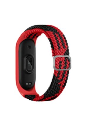 Xiaomi Mi Band 4 Star Kordon - Kırmızı-Siyah-(5796)