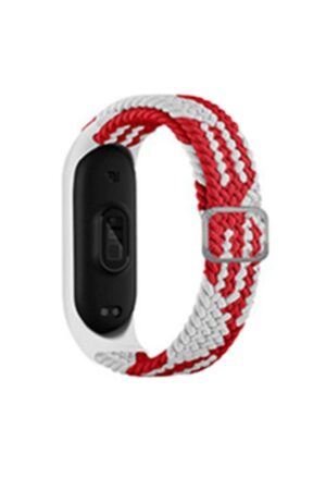 Xiaomi Mi Band 6 Star Kordon - Beyaz-Kırmızı-(5796)