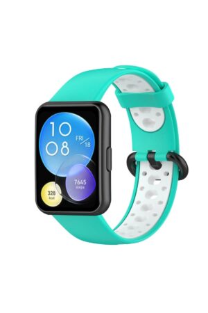 Huawei Watch Fit 2 Spor Delikli Kordon uaz-Beyaz-(5796)