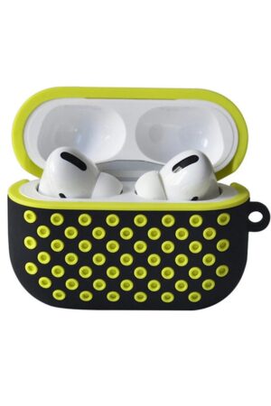 Airpods Pro 2 (2.nesil) Spor Delikli Kılıf - Siyah-Sarı-(5796)