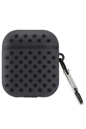 Airpods 2 (2.nesil) Spor Delikli Kılıf - Siyah-Siyah-(5796)