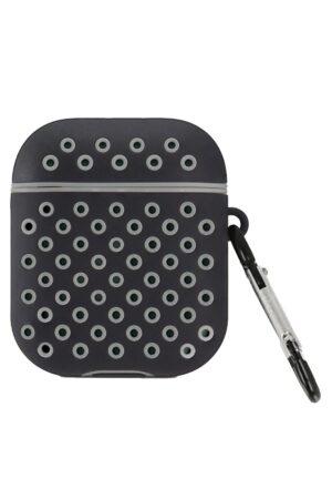 Airpods 2 (2.nesil) Spor Delikli Kılıf - Siyah-Gri-(5796)