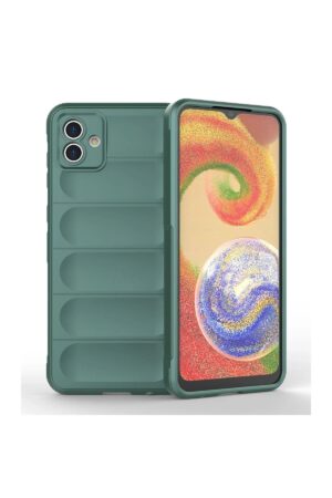 Samsung Galaxy A04E Kılıf Optimum Silikon - Koyu Yeşil-(5796)