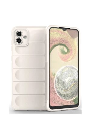 Samsung Galaxy A04E Kılıf Optimum Silikon - Krem-(5796)