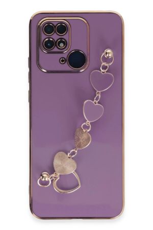 Xiaomi Redmi 10C Kılıf Esila Silikon - Mor-(5796)