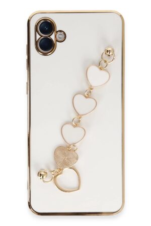 Samsung Galaxy A04E Kılıf Esila Silikon - Beyaz-(5796)