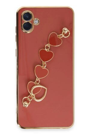 Samsung Galaxy A04E Kılıf Esila Silikon - Kırmızı-(5796)