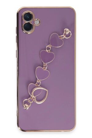 Samsung Galaxy A04E Kılıf Esila Silikon - Mor-(5796)