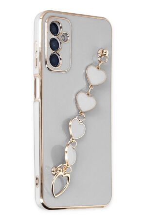 Samsung Galaxy A14 4G Kılıf Esila Silikon - Beyaz-(5796)