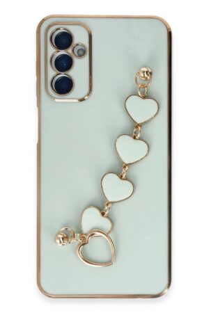 Samsung Galaxy A14 4G Kılıf Esila Silikon - Su Yeşili-(5796)