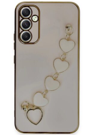 Samsung Galaxy A34 5G Kılıf Esila Silikon - Pudra-(5796)