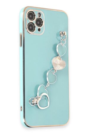 iPhone 11 Pro Kılıf Esila Silikon - Su Yeşili-(5796)