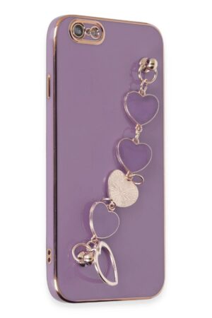 iPhone 6 Kılıf Esila Silikon - Mor-(5796)