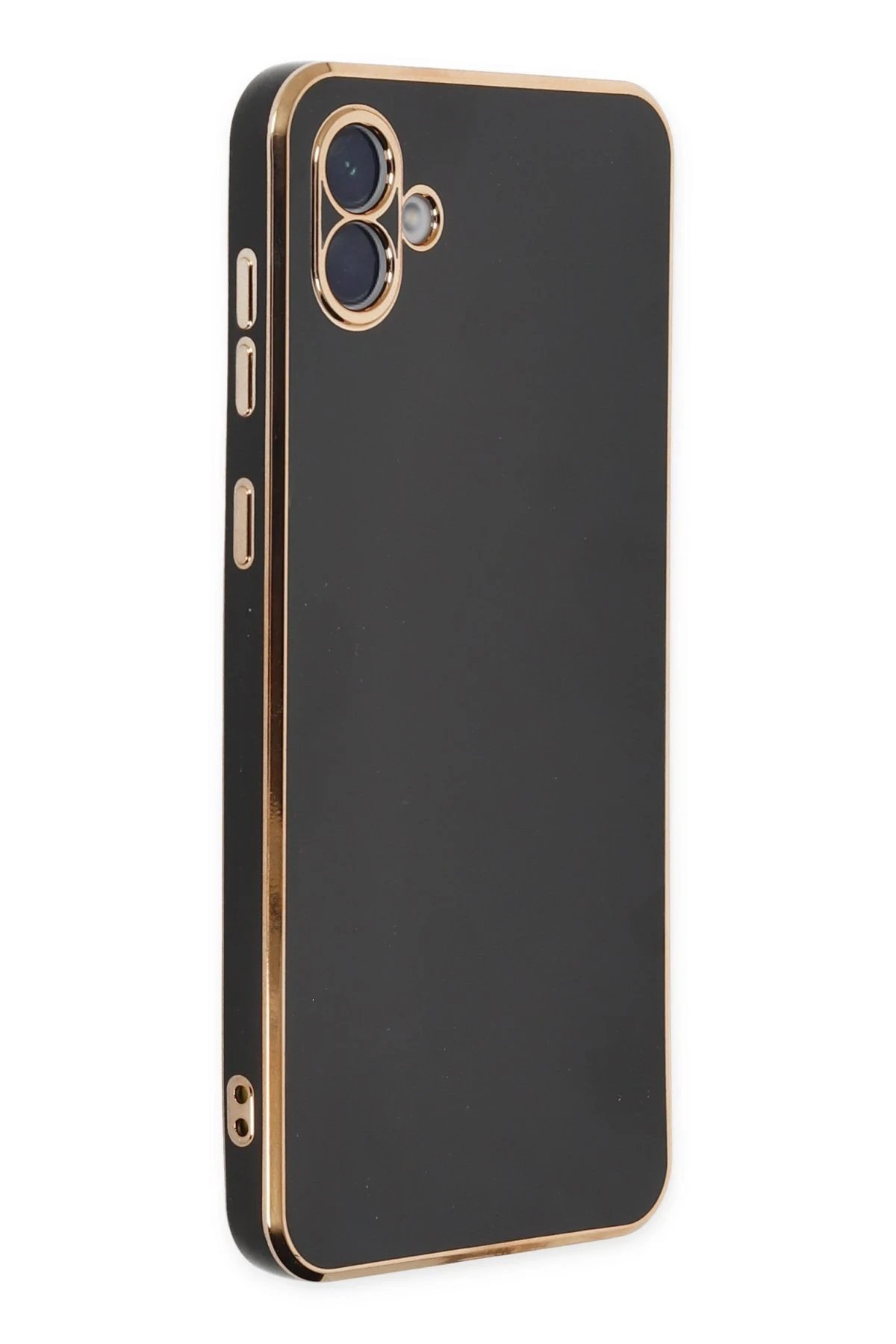 Samsung Galaxy A04E Kılıf Volet Silikon - Siyah-(5796) - Görsel 2