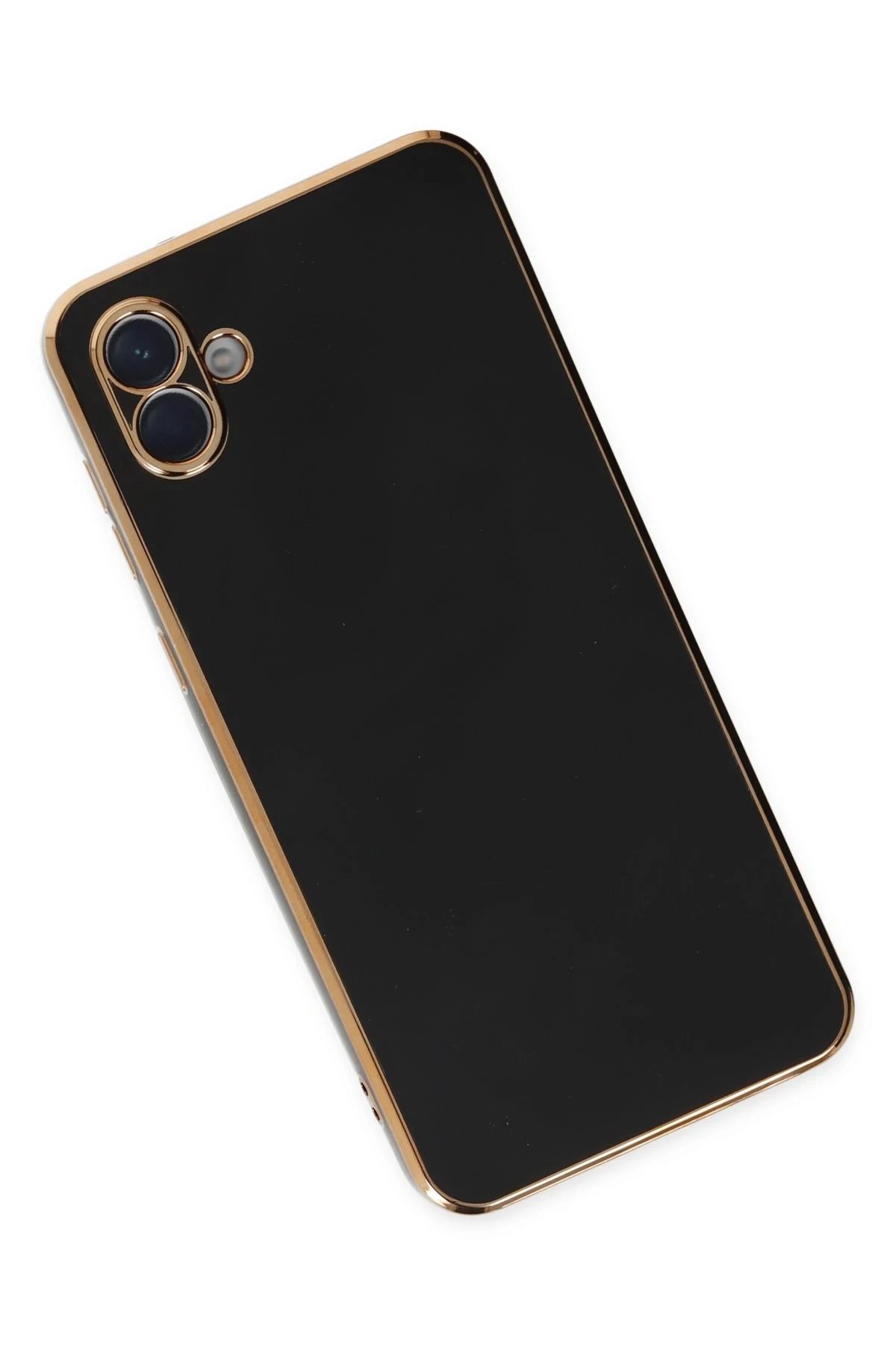 Samsung Galaxy A04E Kılıf Volet Silikon - Siyah-(5796) - Görsel 3