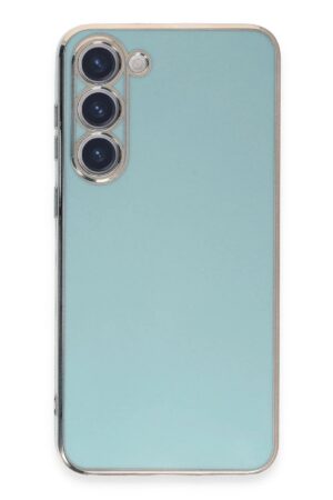 Samsung Galaxy S23 Kılıf Volet Silikon - Açık Yeşil-(5796)
