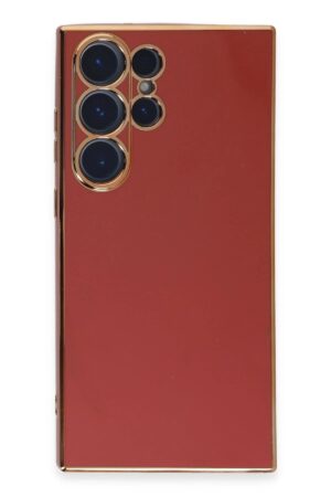 Samsung Galaxy S23 Ultra Kılıf Volet Silikon - Kırmızı-(5796)