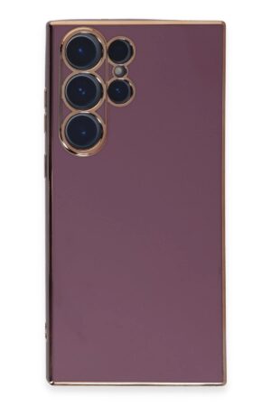 Samsung Galaxy S23 Ultra Kılıf Volet Silikon - Mor-(5796)