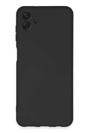Samsung Galaxy A04E Kılıf Nano içi Kadife Silikon - Siyah-(5796)