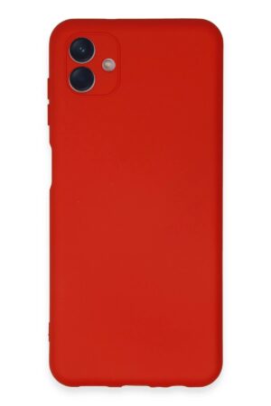 Samsung Galaxy A04E Kılıf Nano içi Kadife Silikon - Kırmızı-(5796)