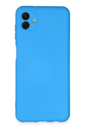 Samsung Galaxy A04E Kılıf Nano içi Kadife Silikon - Mavi-(5796)