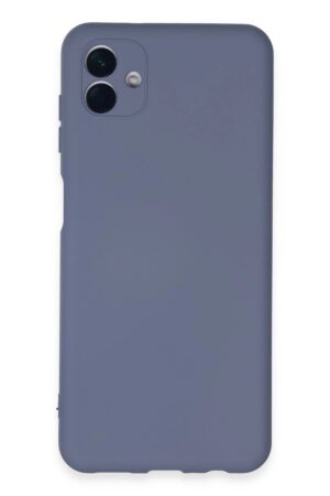 Samsung Galaxy A04E Kılıf Nano içi Kadife Silikon - Gri-(5796)