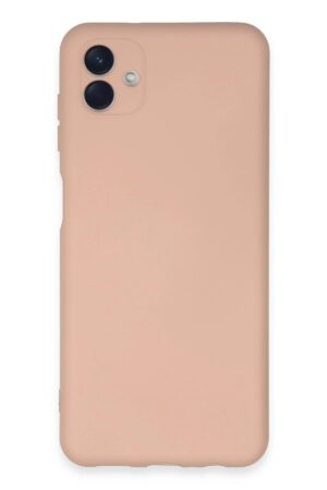 Samsung Galaxy A04E Kılıf Nano içi Kadife Silikon - Pudra-(5796)