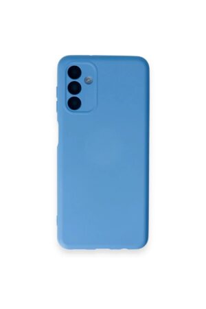 Samsung Galaxy A14 4G Kılıf Nano içi Kadife Silikon - Mavi-(5796)