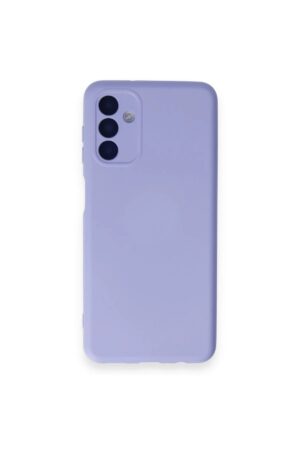 Samsung Galaxy A14 4G Kılıf Nano içi Kadife Silikon - Lila-(5796)